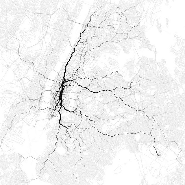 Paths through cities